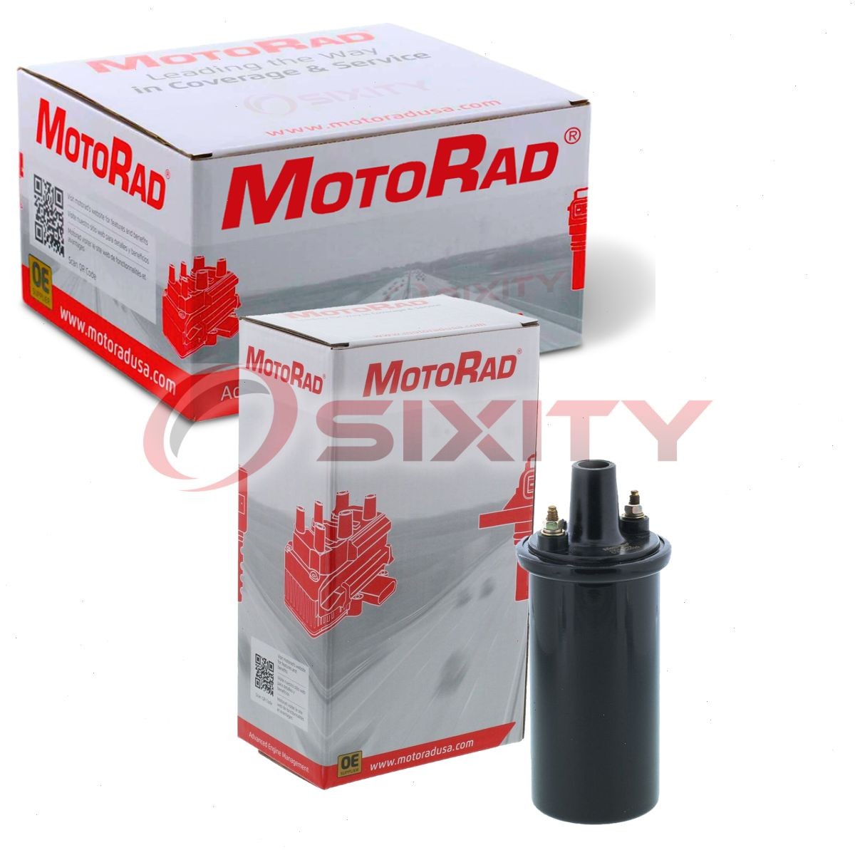 MotoRad Ignition Coil for 1990-1993 Volvo 240 Spark Plug Wire Boot  xo