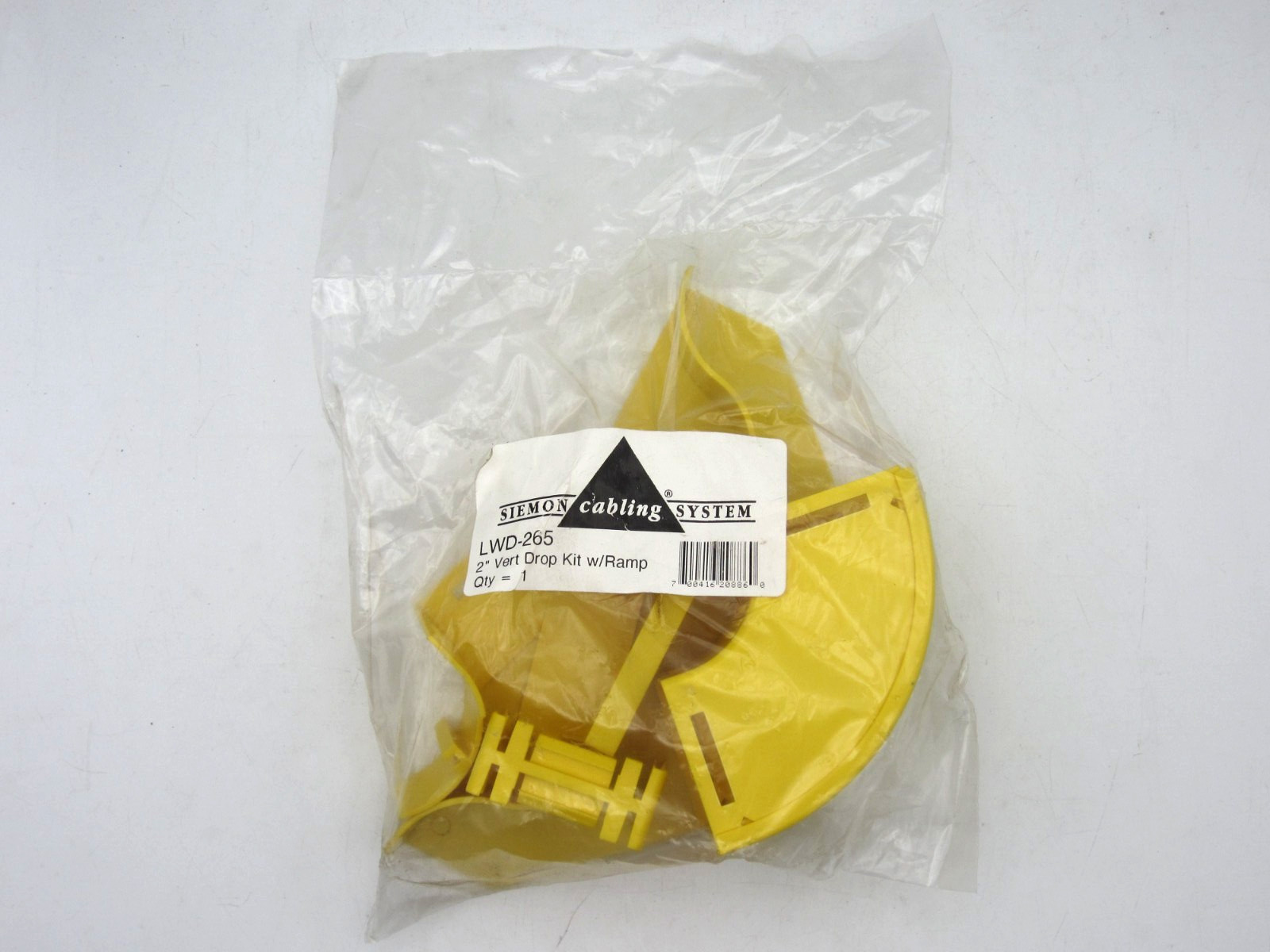 Siemon LWD-265 2" Vertical Drop Kit with Ramp – Yellow Plastic (25 in stock)