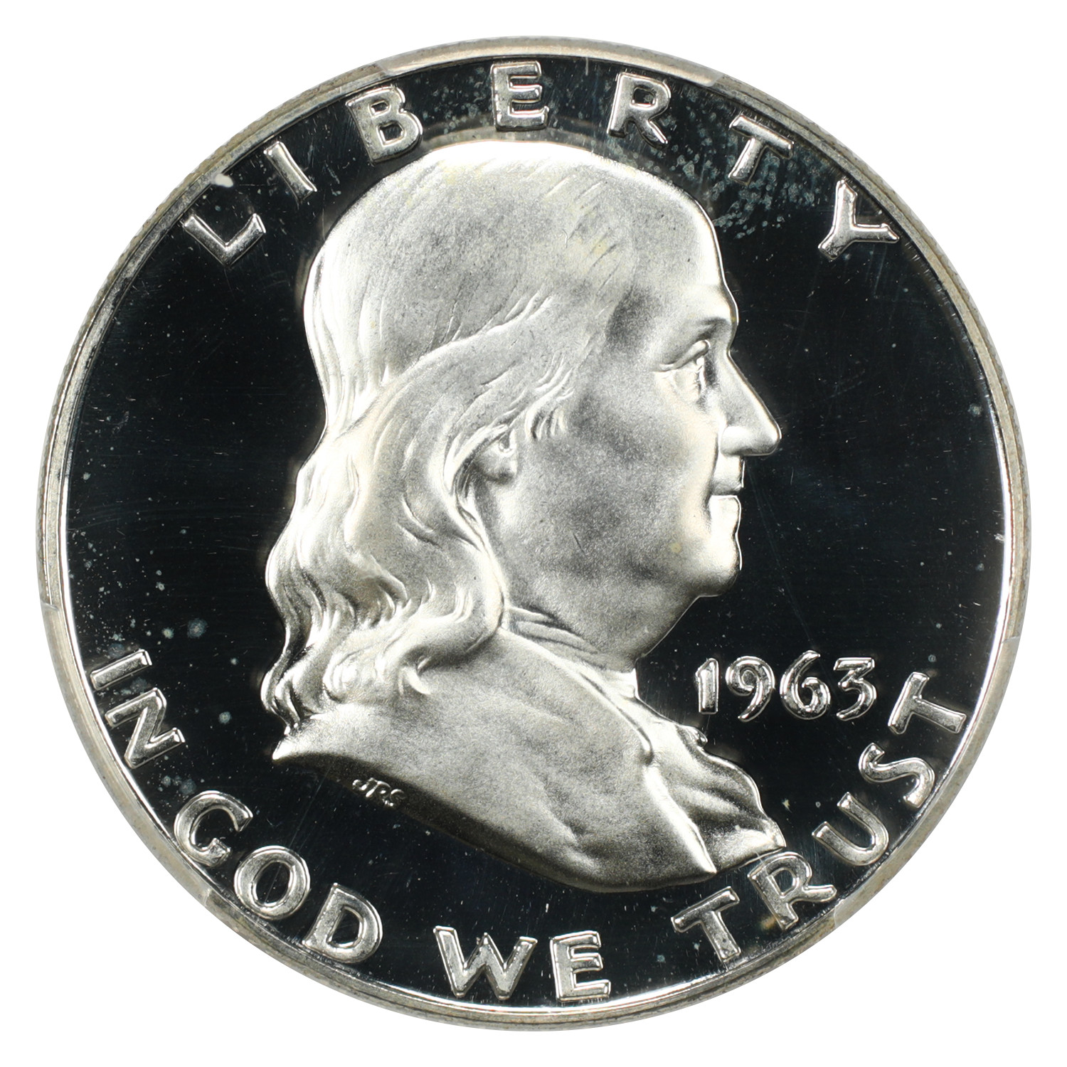 1963 50C PCGS PR67DCAM - Franklin Half Dollar