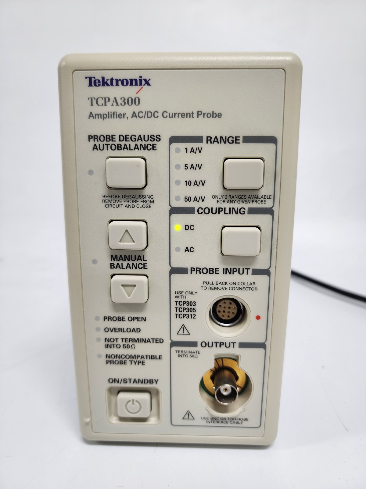 Tektronix TCPA300 Amplifier, AC/DC Current Probe