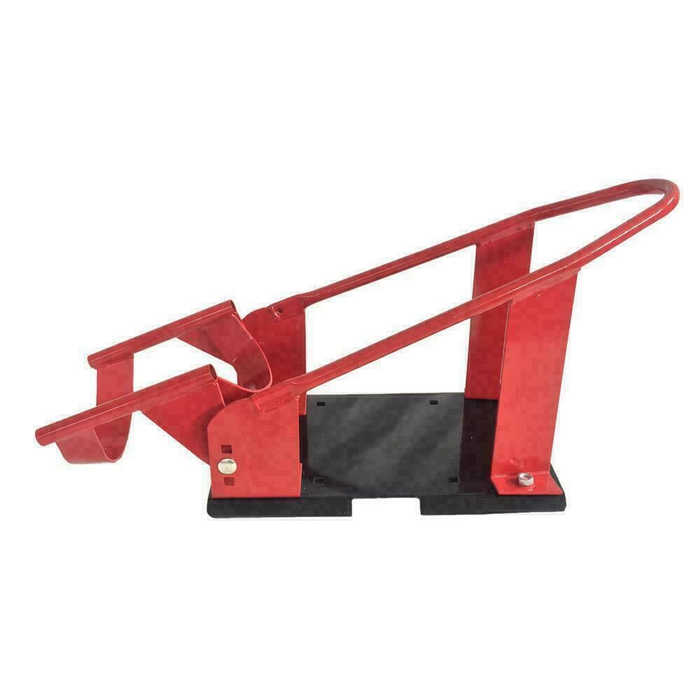 Motorcycle Wheel Chock Nest Cradle Removable Bike Lift Stand Adjustable Red New