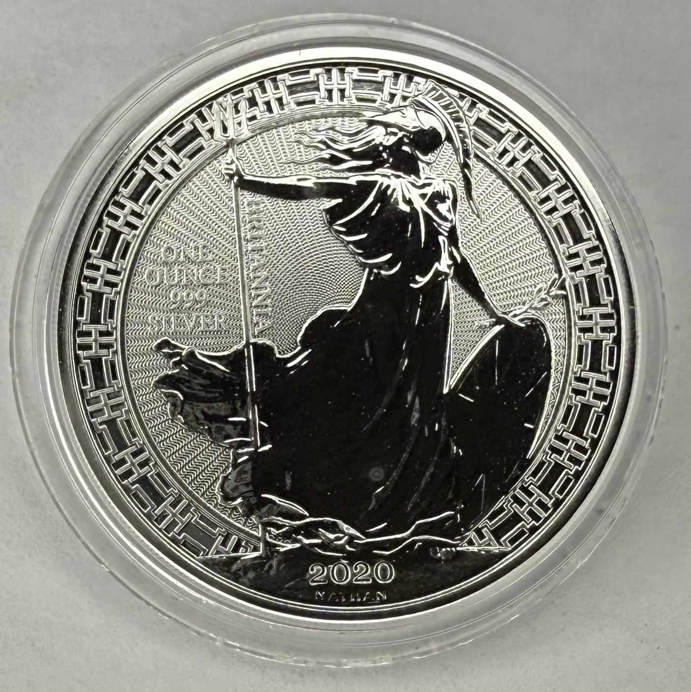 2020 Britannia ORIENTAL Border 1oz .999 Silver £2 Coin ‼️COMES IN MINT CAPSULE‼️