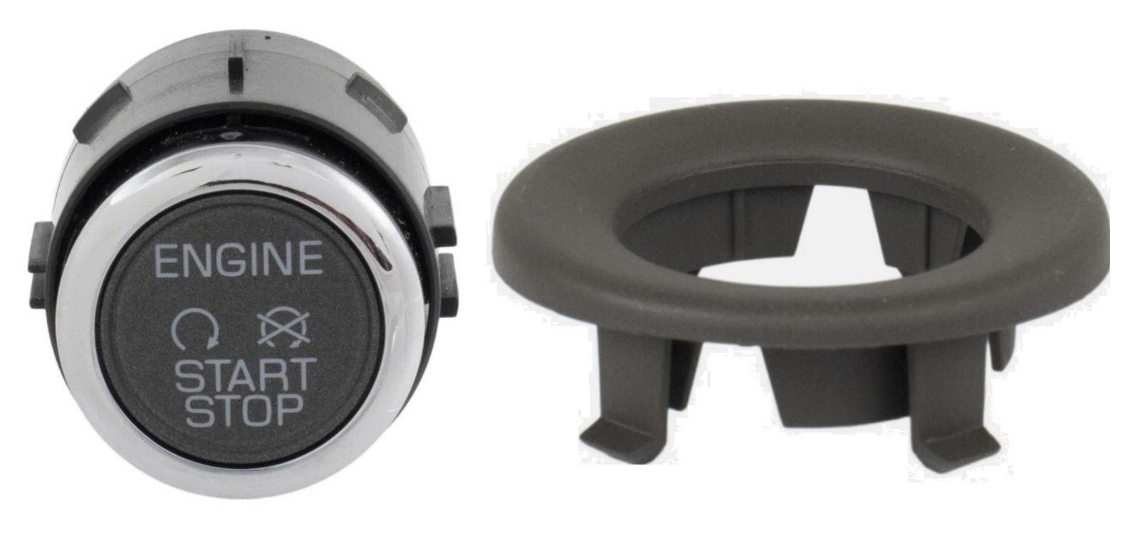 NEW OEM 11-15 Lincoln MKX Engine Push Button Start Switch w/ Trim Ring Bezel