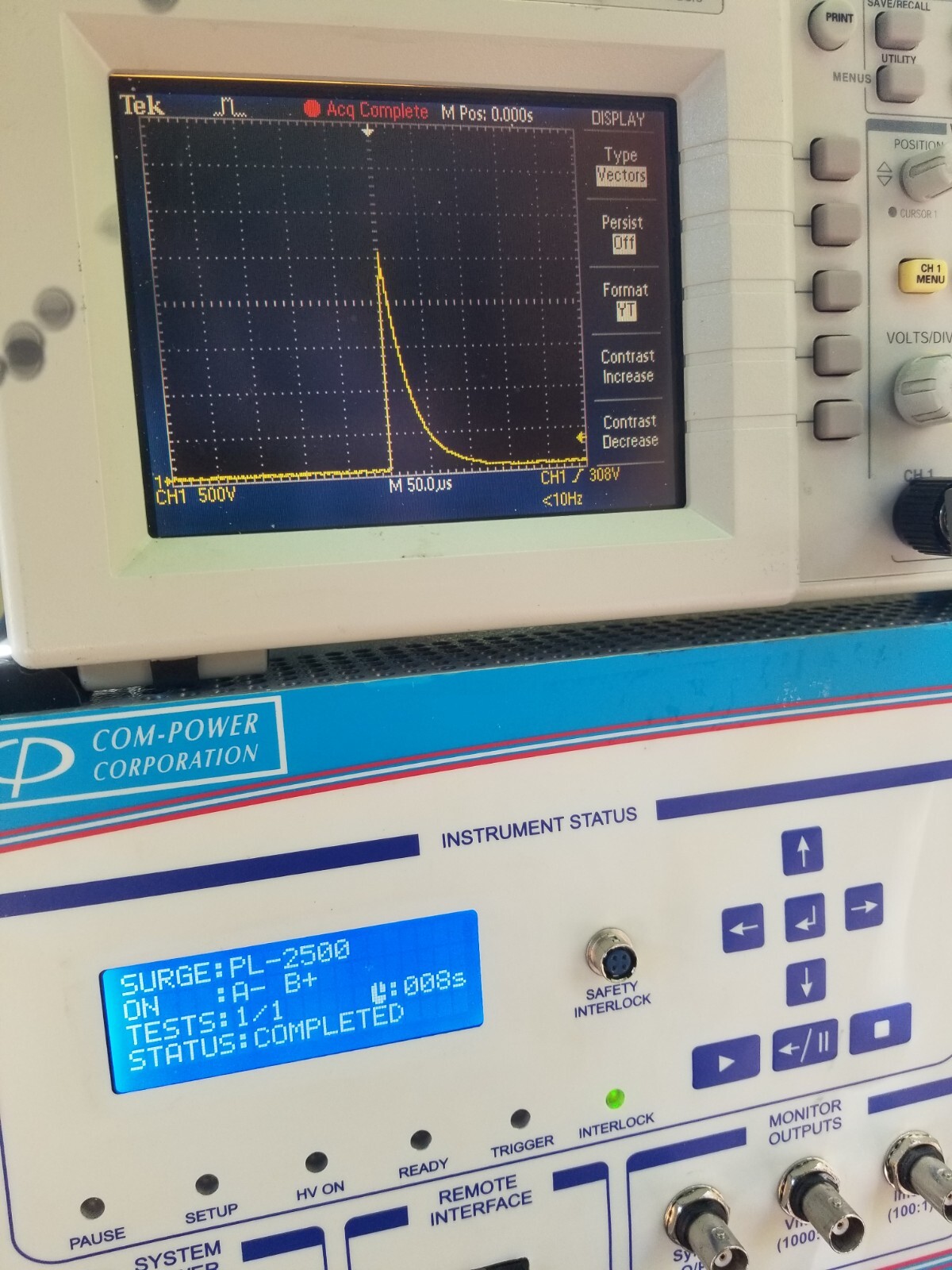 Surge Transients Generator for FCC TIA-968-B testing WORKING! Com-Power SGTEL168