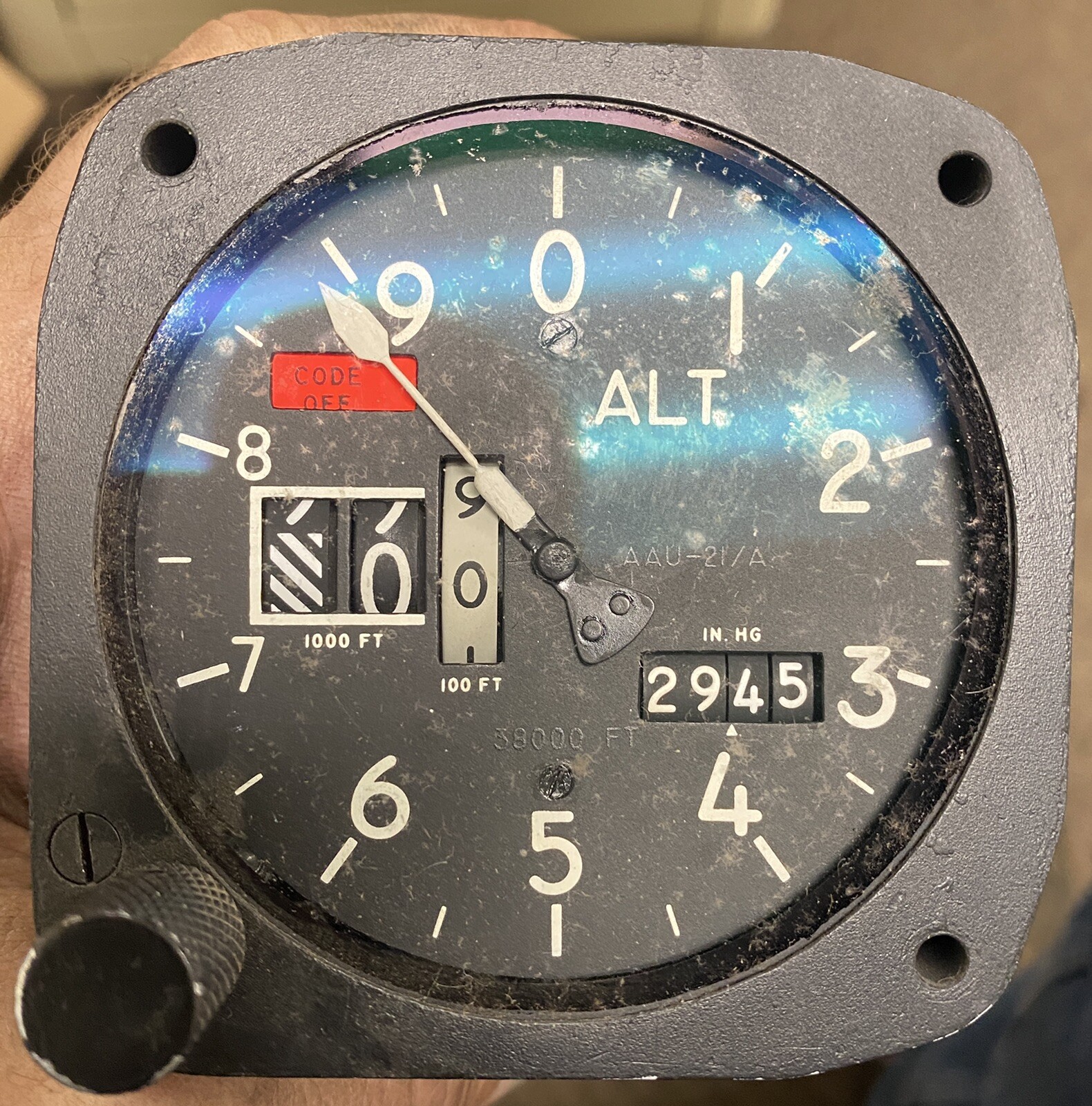 midway aircraft singer altimeter 2488-2 (NOS)