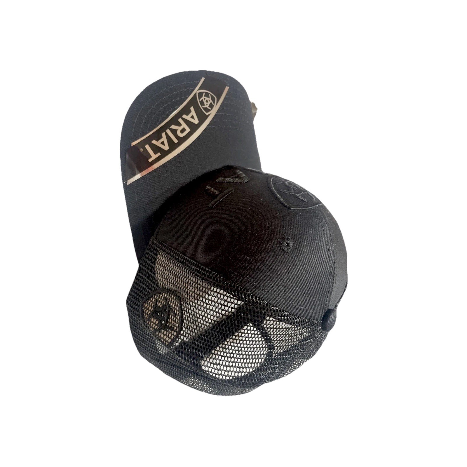 Ariat Mens B-Fit Shield Logo Mesh Back Snapback Cap Hat