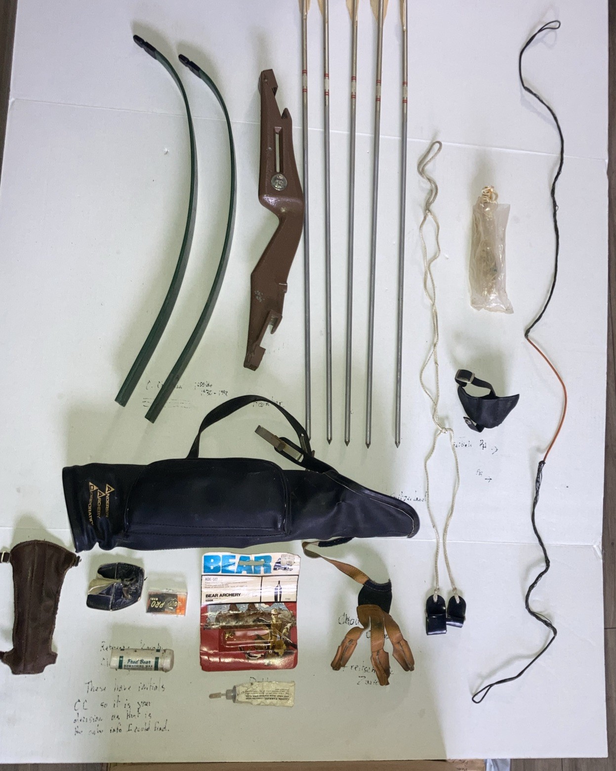 Vintage Fred Bear Takedown Recurve Bow - Rare Early Model 76ER Extras