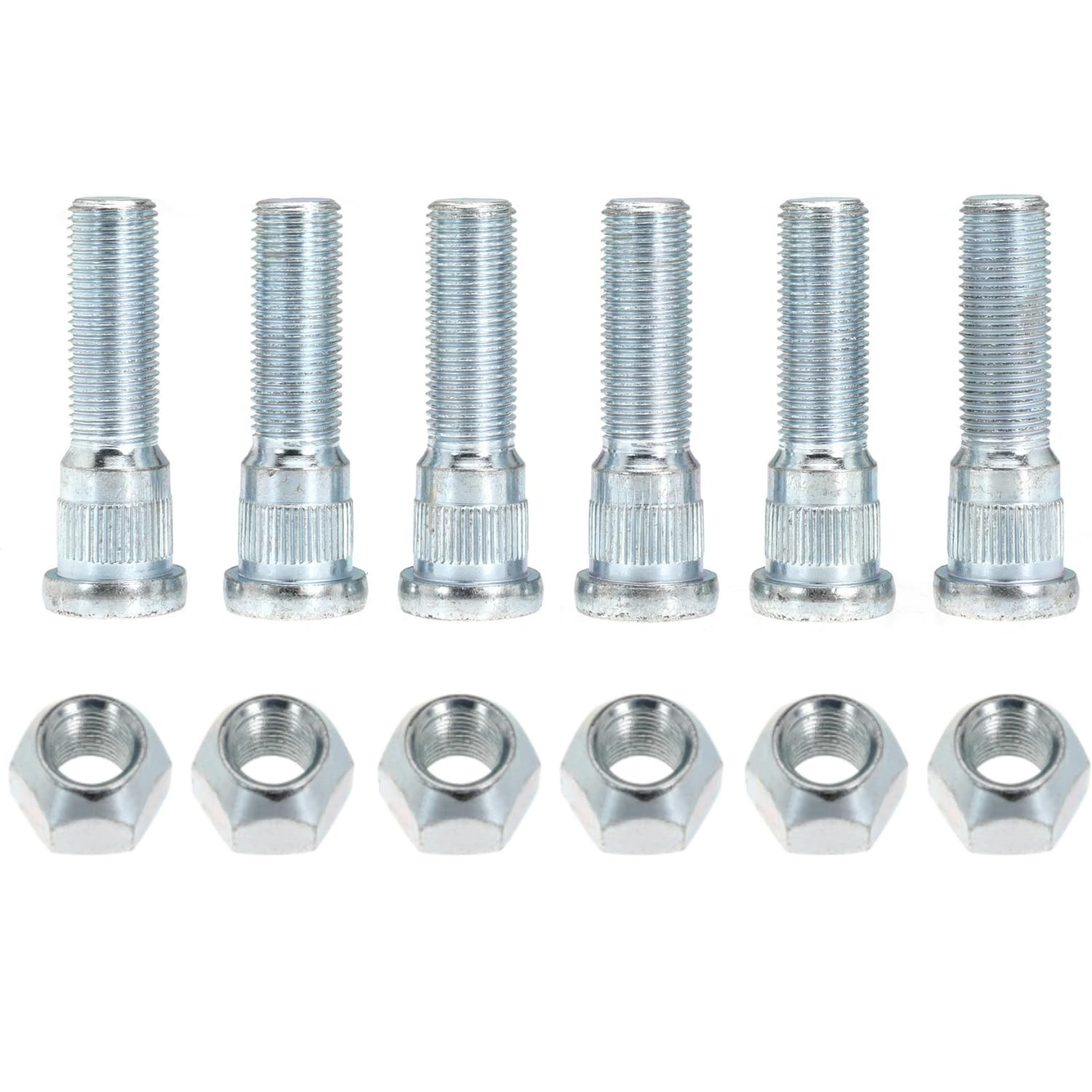 6Sets 1/2-20 Inch Wheel Stud with Nuts for Trailer for Lippert Axles 2000 Lb to