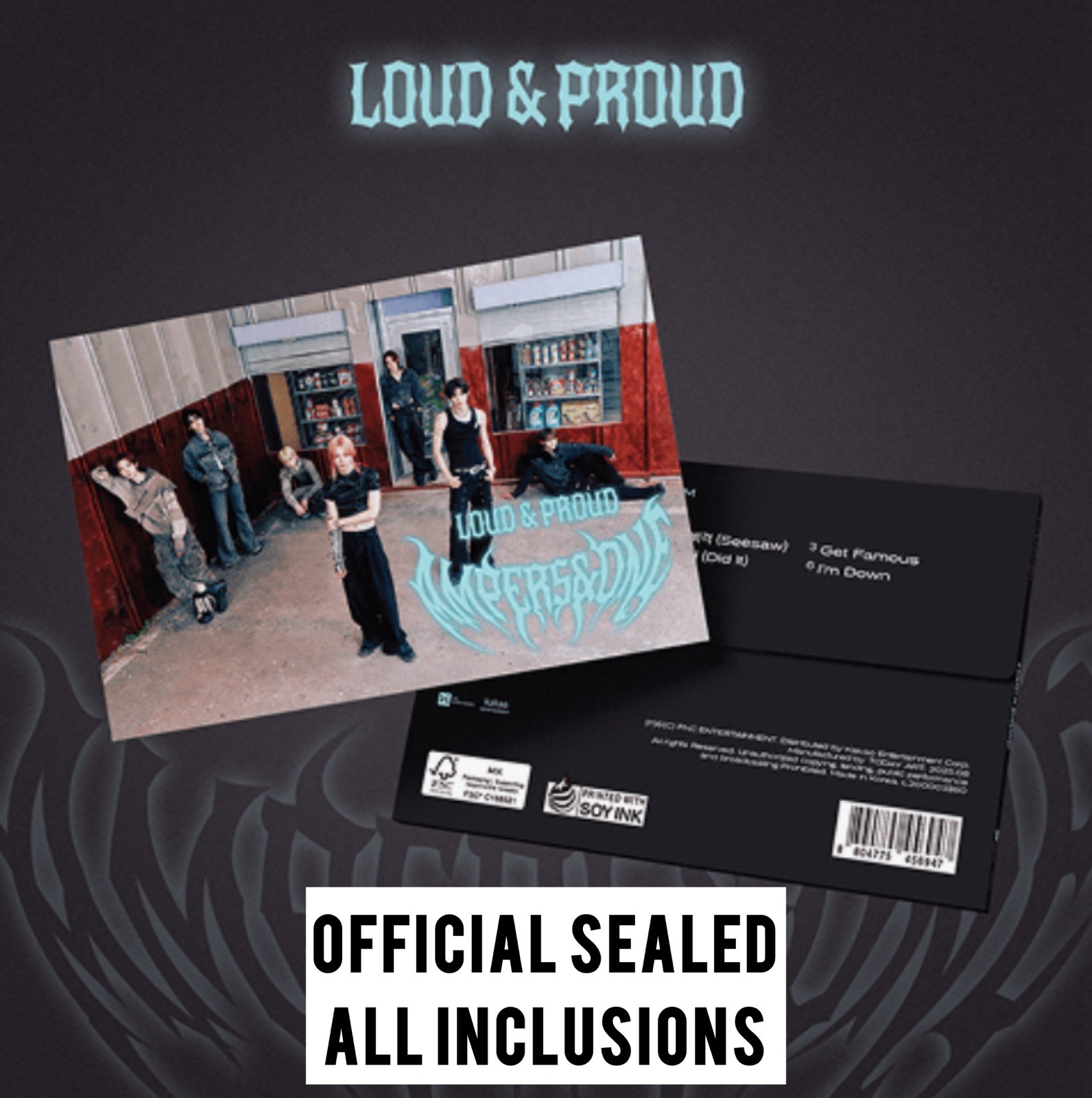 [in stock in the US] AMPERS&ONE LOUD&PROUD 3rd Mini Album POSTCARD Ver Official
