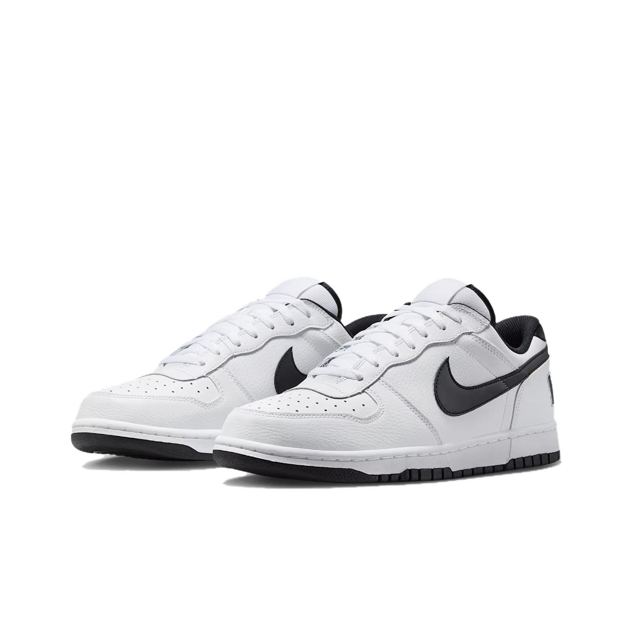 Nike 355152-109 Court Borough Low White Black Unisex Daily Street Fashion Traine