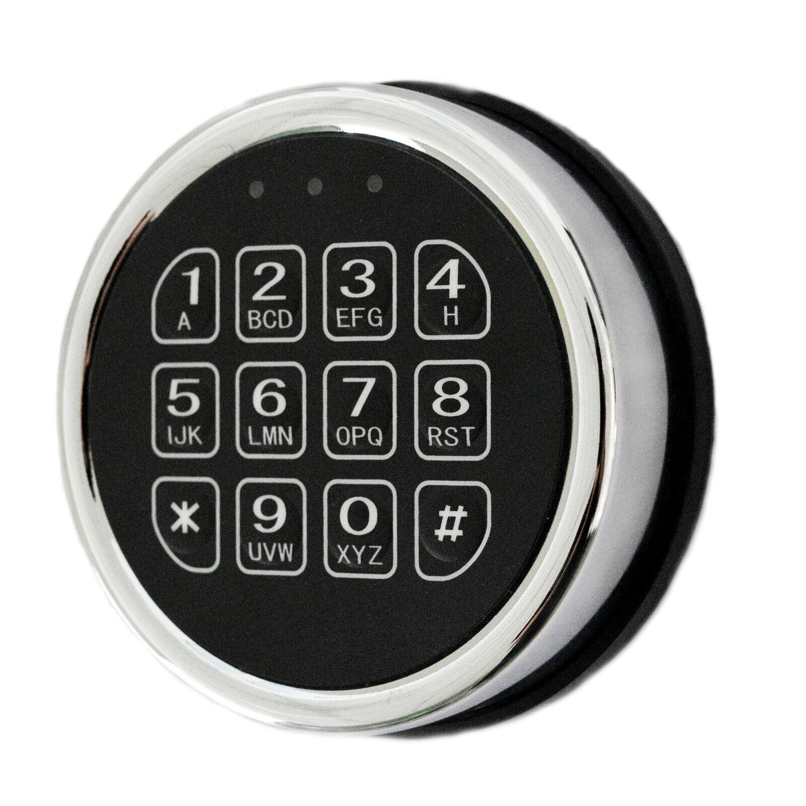 Gun Safe Lock Replacement Chrome Keypad Electronic Safe Solenoid Lock & 2 Keys