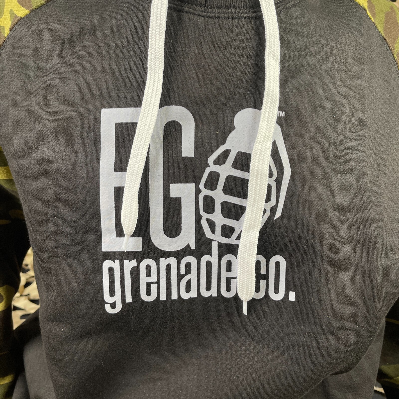 NEW Enola Gaye Tequila Pull Over Hooded Sweatshirt - Black - X-Large