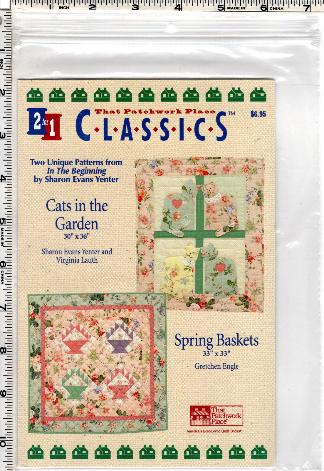 Cats in the Garden+Spring Baskets That Patchwork Place Classics Quilt Ptrn P107