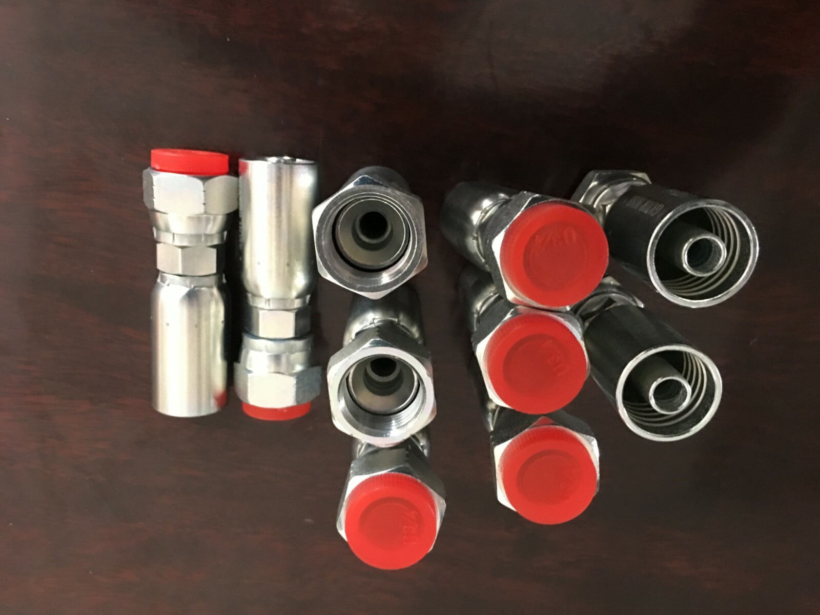 10 PK FJX-08-08 1/2" Hose x #8 JIC 37° Female Swivel Hydraulic Hose Fitting HY,U