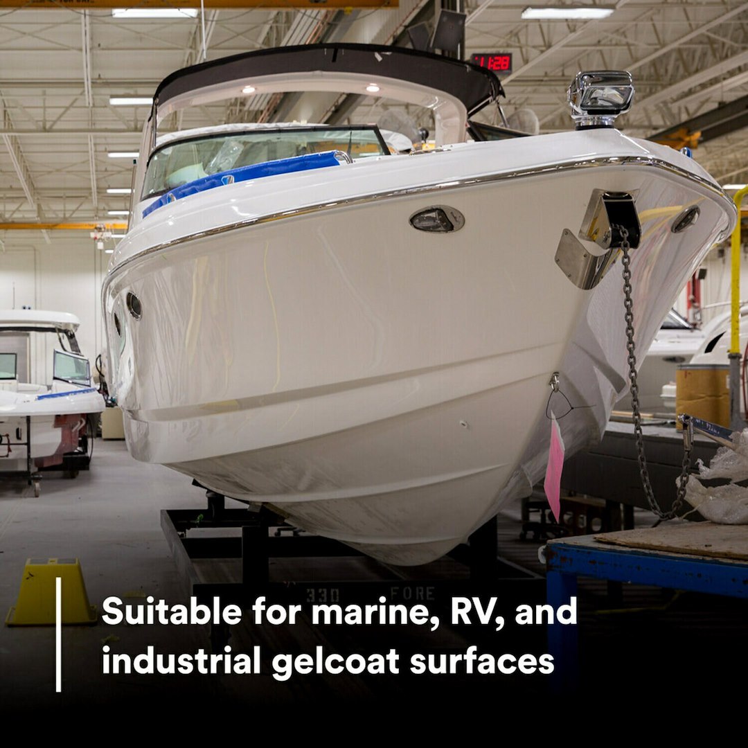 3M 30344 Marine Wax Liquid Removes P1000 And Fine Scratches On Gelcoat 32 Oz