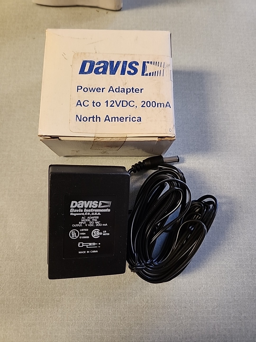 Davis Weather Station Power Supply for Monitor II Wizard II and Wizard III