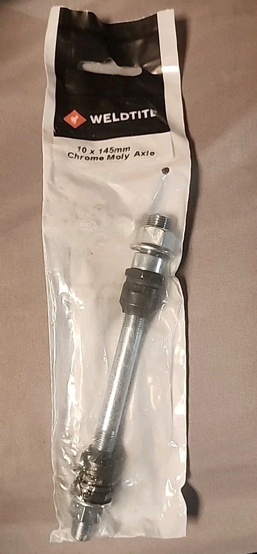 Genuine Weldtite 10.0 x 145mm Chrome Moly Axle 08334