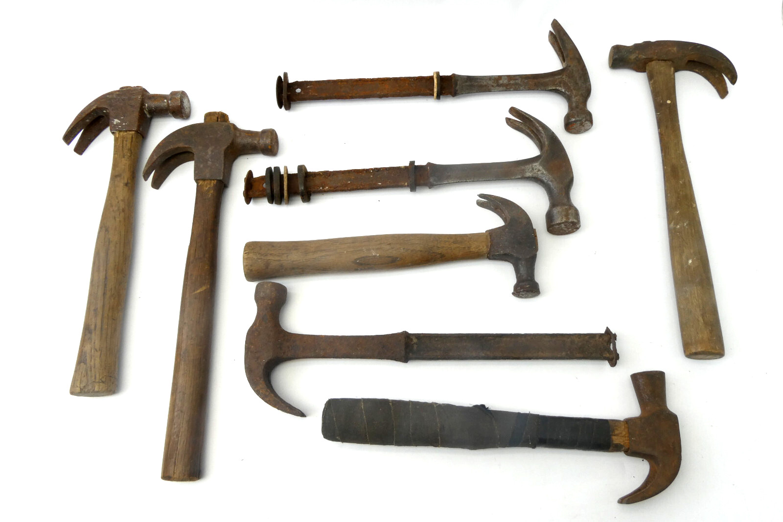 Mixed Lot of Hammers Carpentry Iron Forged Steel Hammers Hand Tools