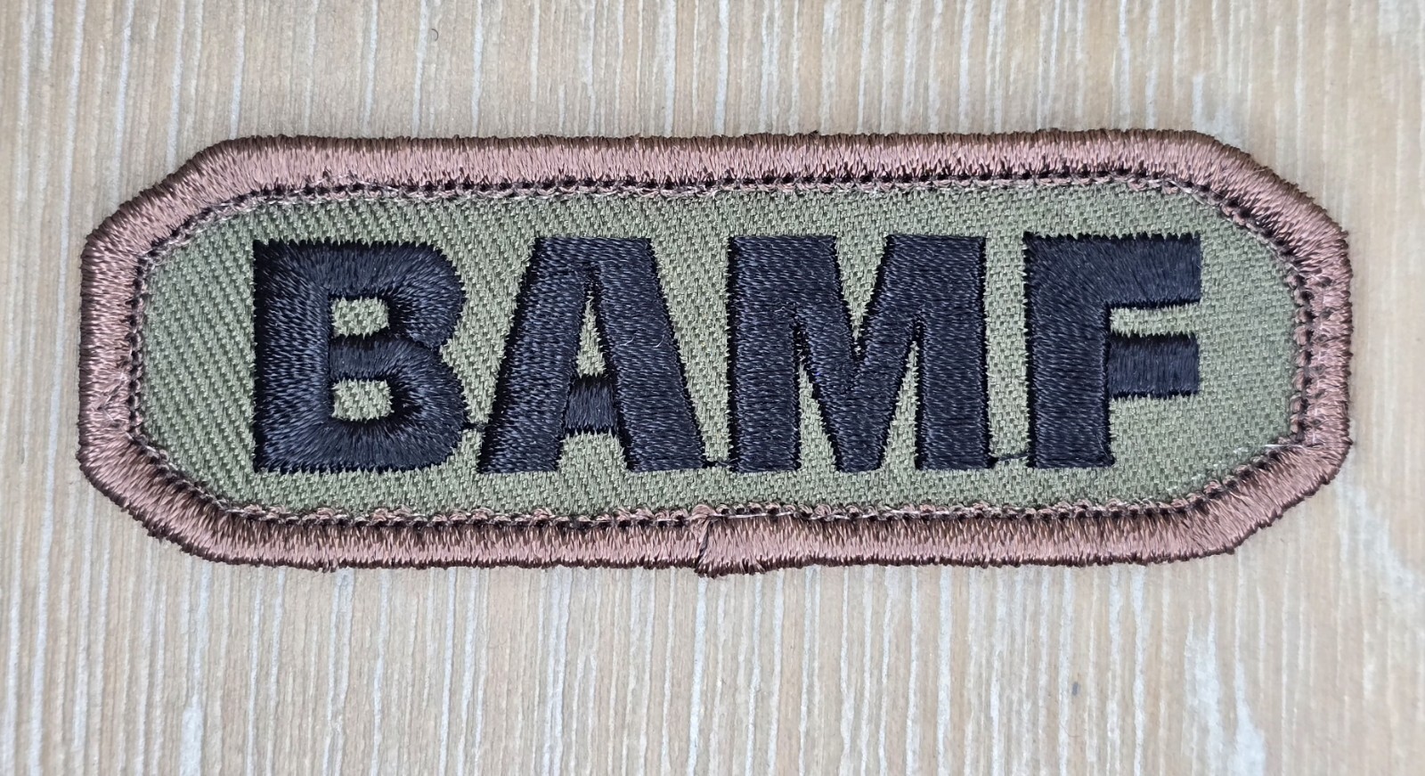 BAMF BADASS MOTHERF*CKER TAB MILITARY HOOK FOREST TACTICAL MORALE PATCH