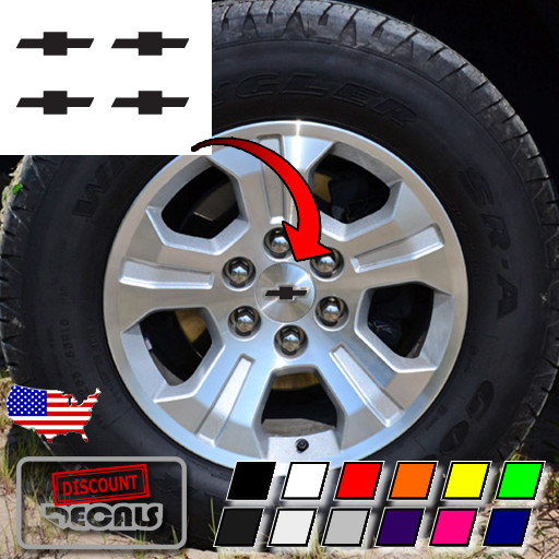 5x Center Cap Overlay Decal Stickers for 2014 - 2020 Silverado 1500 LT LTZ