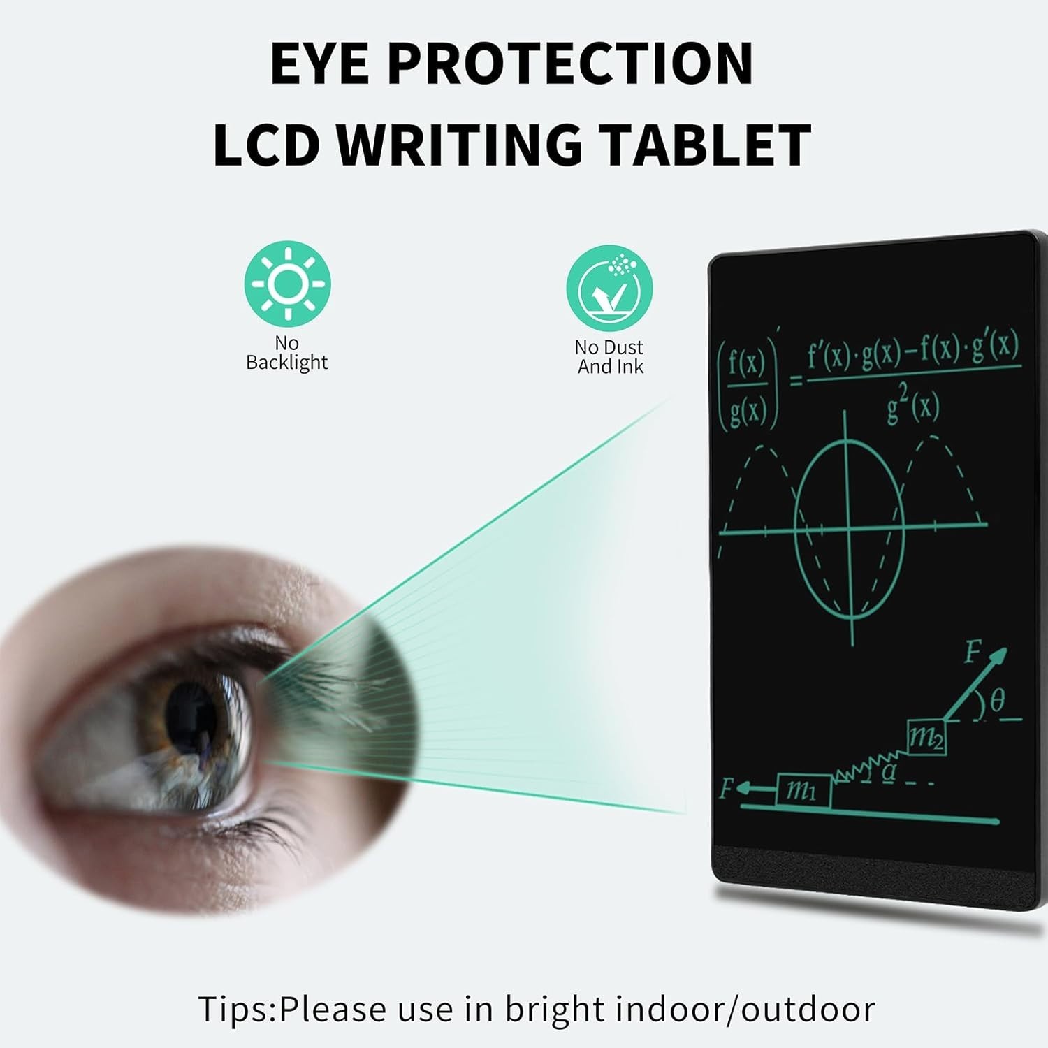 6.5 Inch LCD Writing Tablet - Reusable Digital Notepad for Office and Study