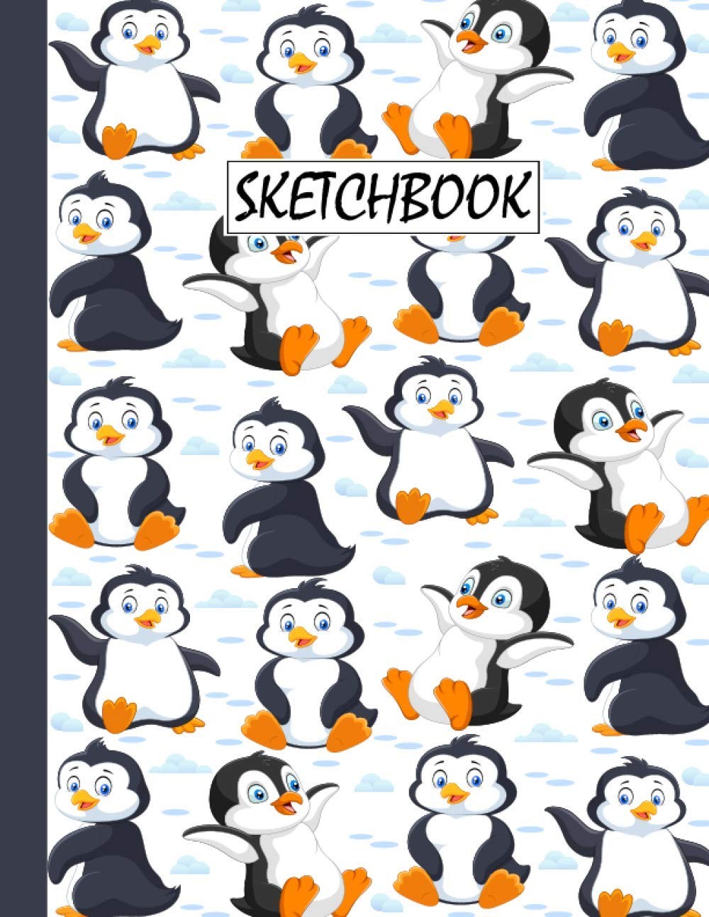Penguin Sketchbook: Penguin Pattern Sketching, Sketch Drawing, Sketchbook For Me