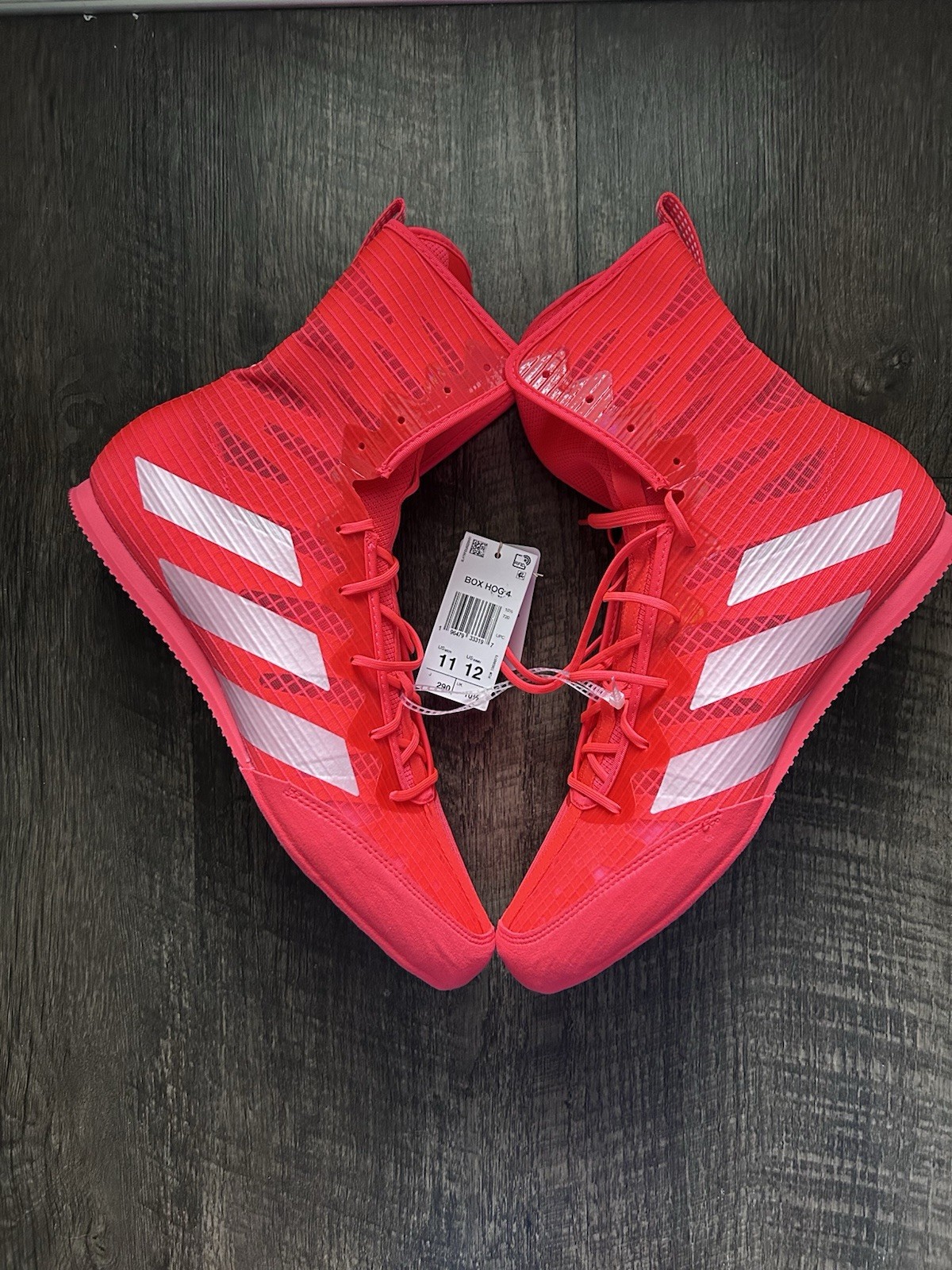 adidas Box Hog 4 Boxing Shoes Lucid Red White IH2732 BRAND NEW Mens Size 11
