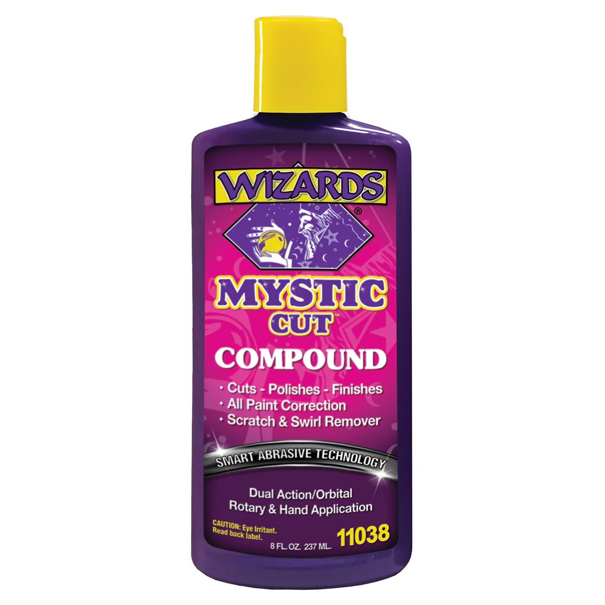 Wizards Products MYSTIC CUT 11038 Smart Abrasive Buffing Compound, 8 oz Bottle,