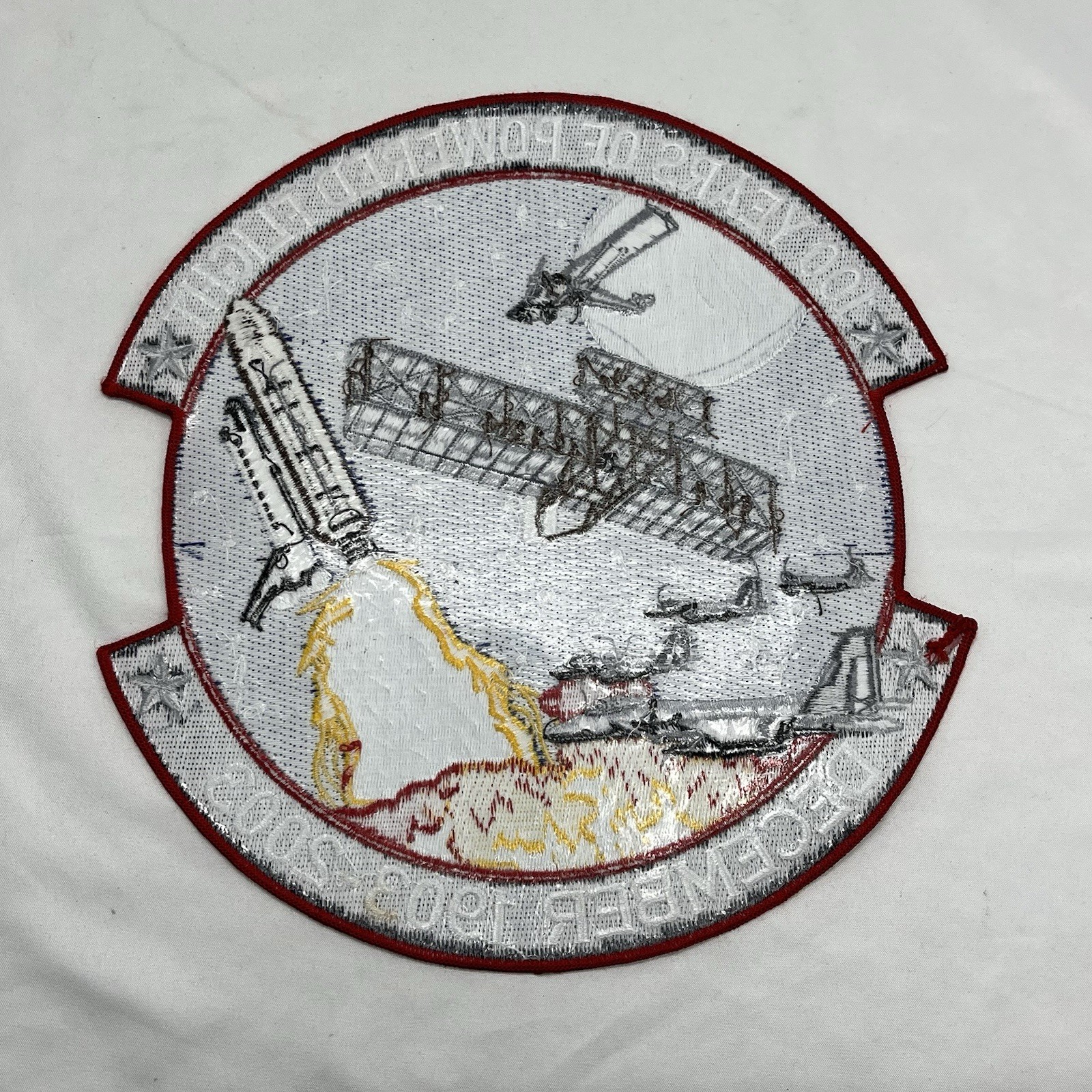 100 YEARS POWERED FLIGHT AVIATION TRIBUTE JACKET EMBROIDERED 10" NEW PATCH 2003