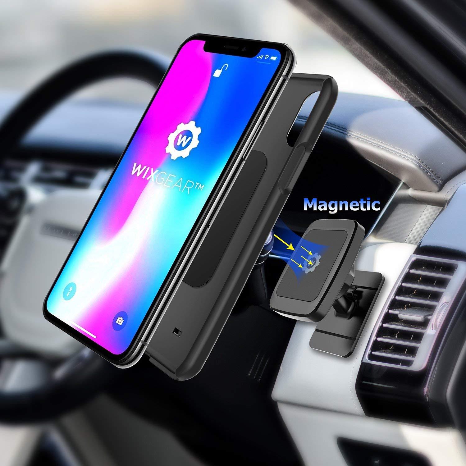 Car Magnetic Stick On Dashboard Mount Cell iPhone Holder Cradle Mini Tablets GPS