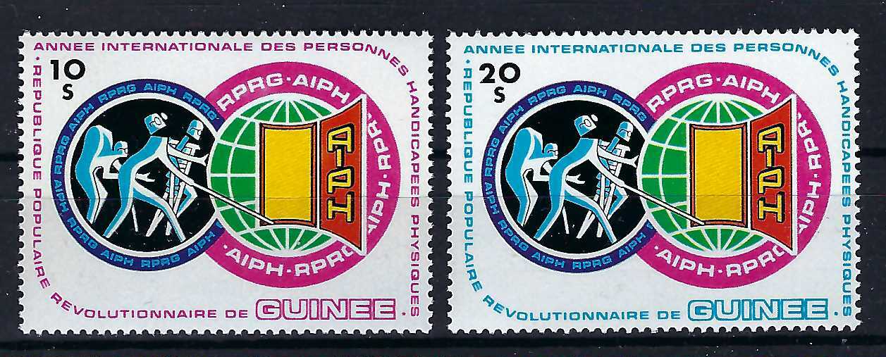 Guinea - 1983 2v. MNH International Year of the Handicapped