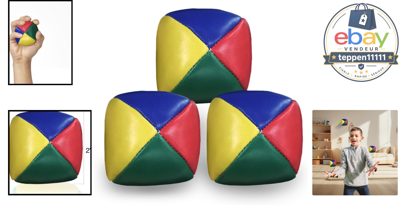 Juggling Balls Set 3 Packs, Durable Soft Balls for Beginners Adults
