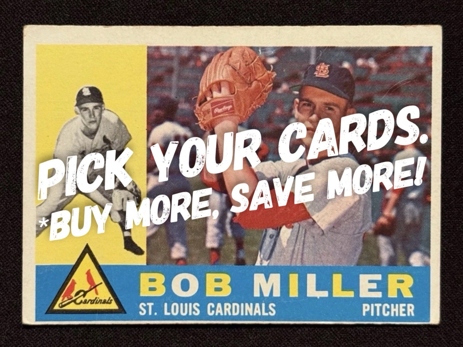 1960 TOPPS BASEBALL CARD SINGLES #1 - 548 - COMPLETE YOUR SET - UNGRADED RAW