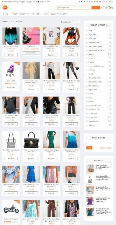 E-Commerce Website, Online Store, Wordpress, Mobile Responsive, Slider Website.