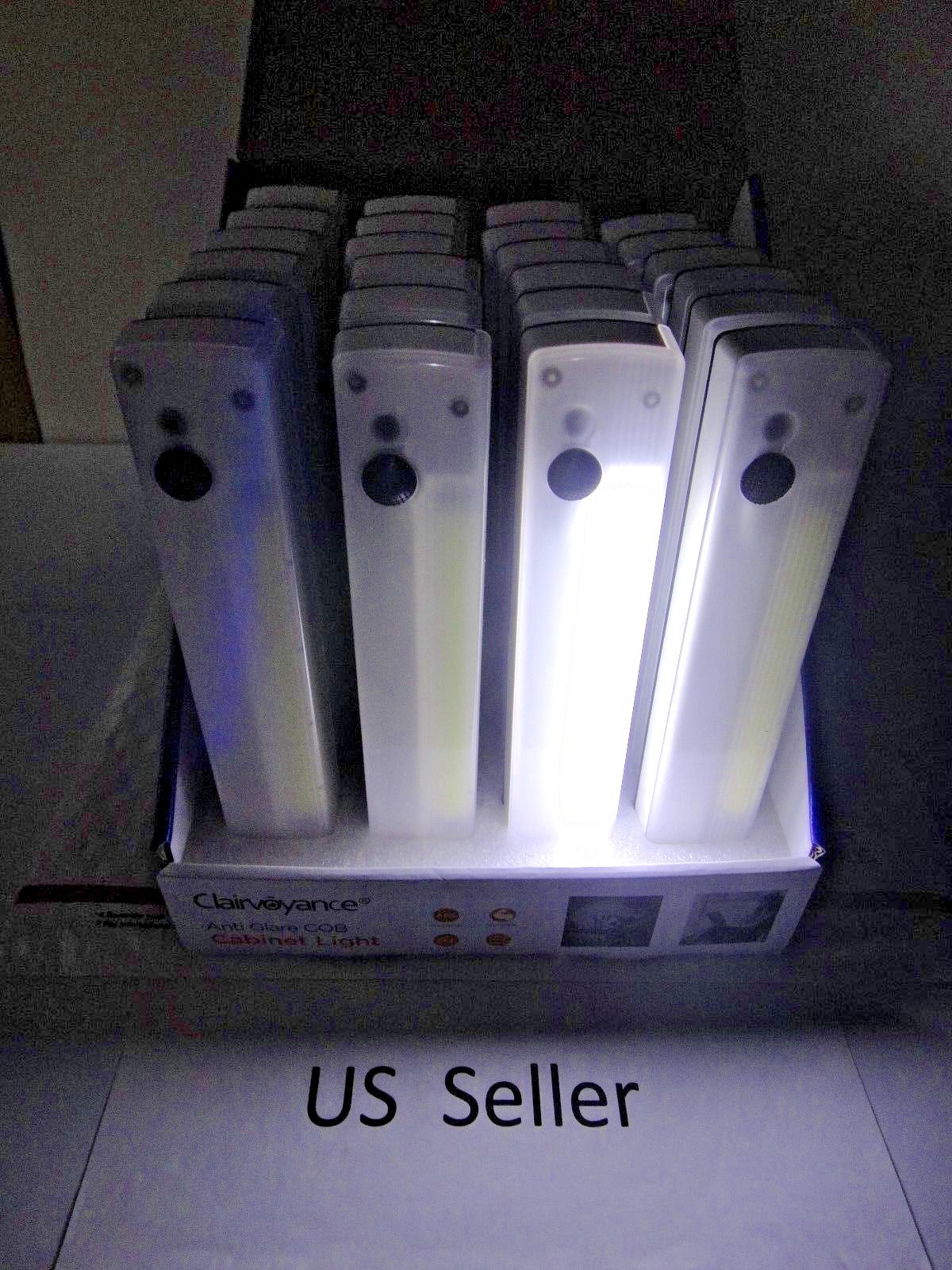 4pk Anti Glare COB LED Wall Lighted Switch Wireless Night Light Battery Include