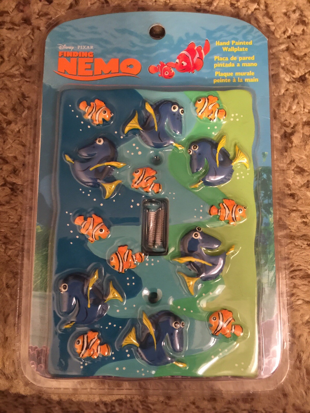 Disney/Pixar Finding Nemo Hand Painted Toggle Light Switch Cover Wallplate New
