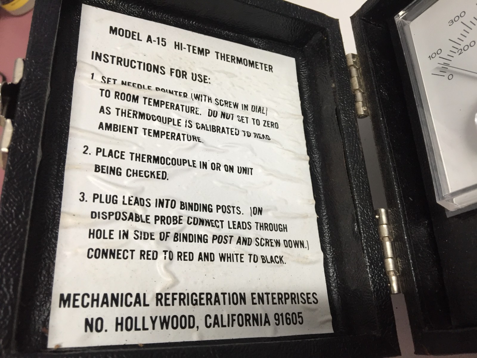 A-15 Annie Hi Temperature Thermometer Analyzer