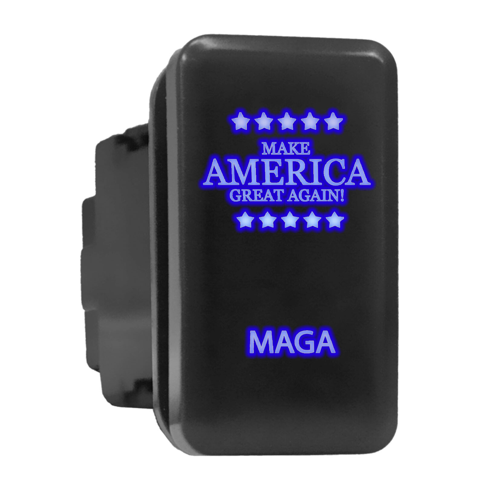 MAGA - LED Push Button Replacement for TOYOTA (1.54 x 0.83 in) Blue