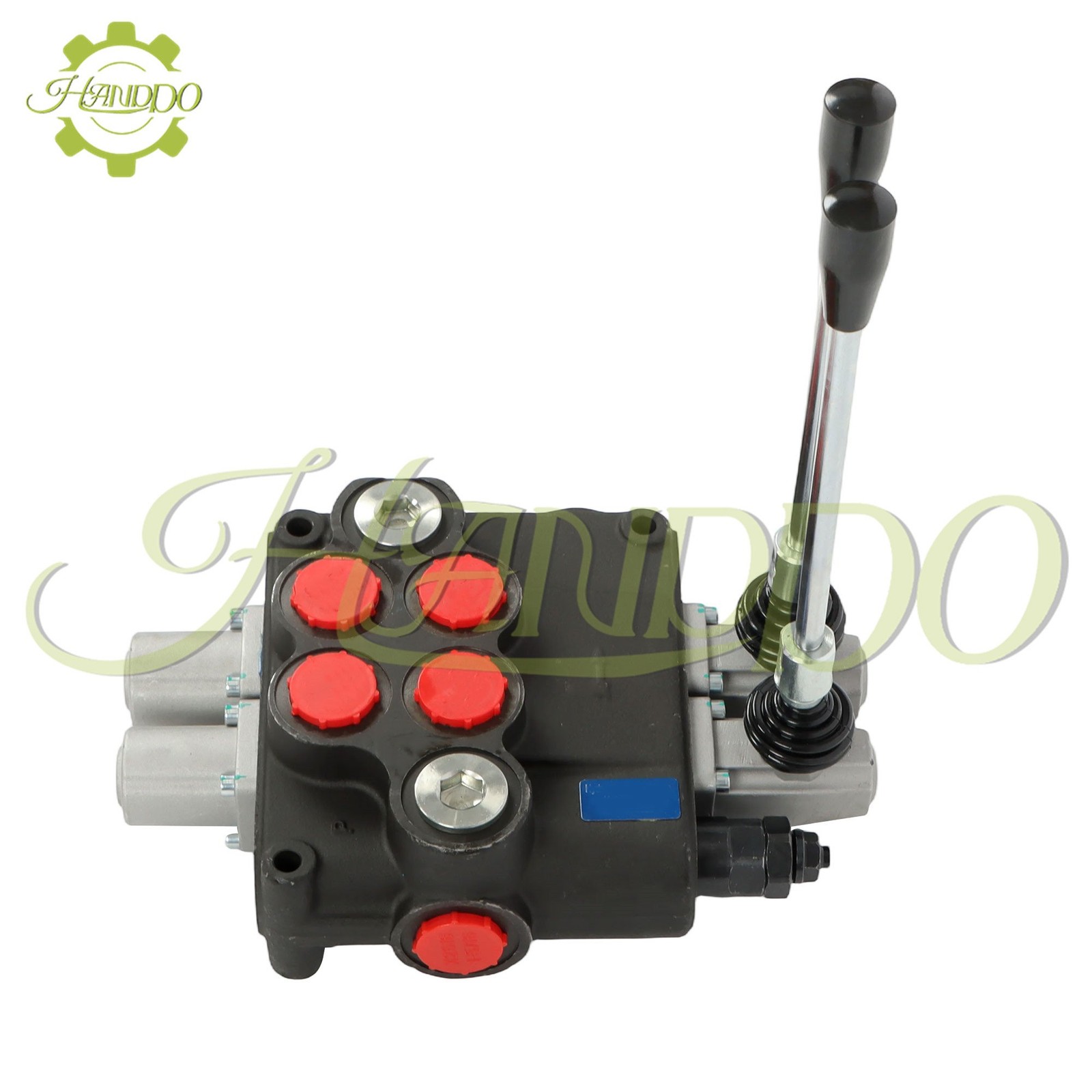 2 Spool 32 GPM Hydraulic Directional Control Valve Open Center Double Acting