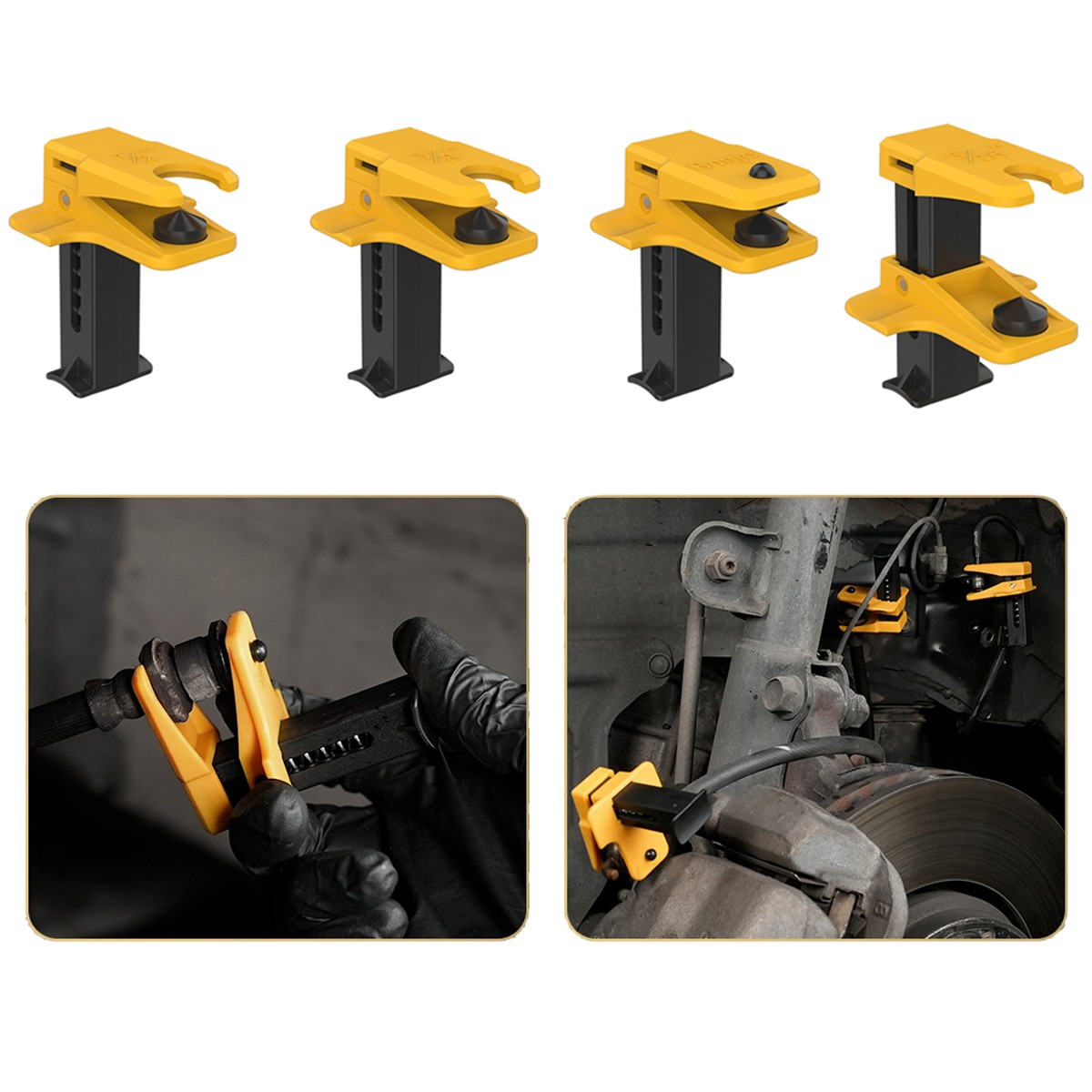 Brake Line stopper Clamp Kit Leakproof Fluid Line Stopper Set 3/8" 5/16" 1/2"