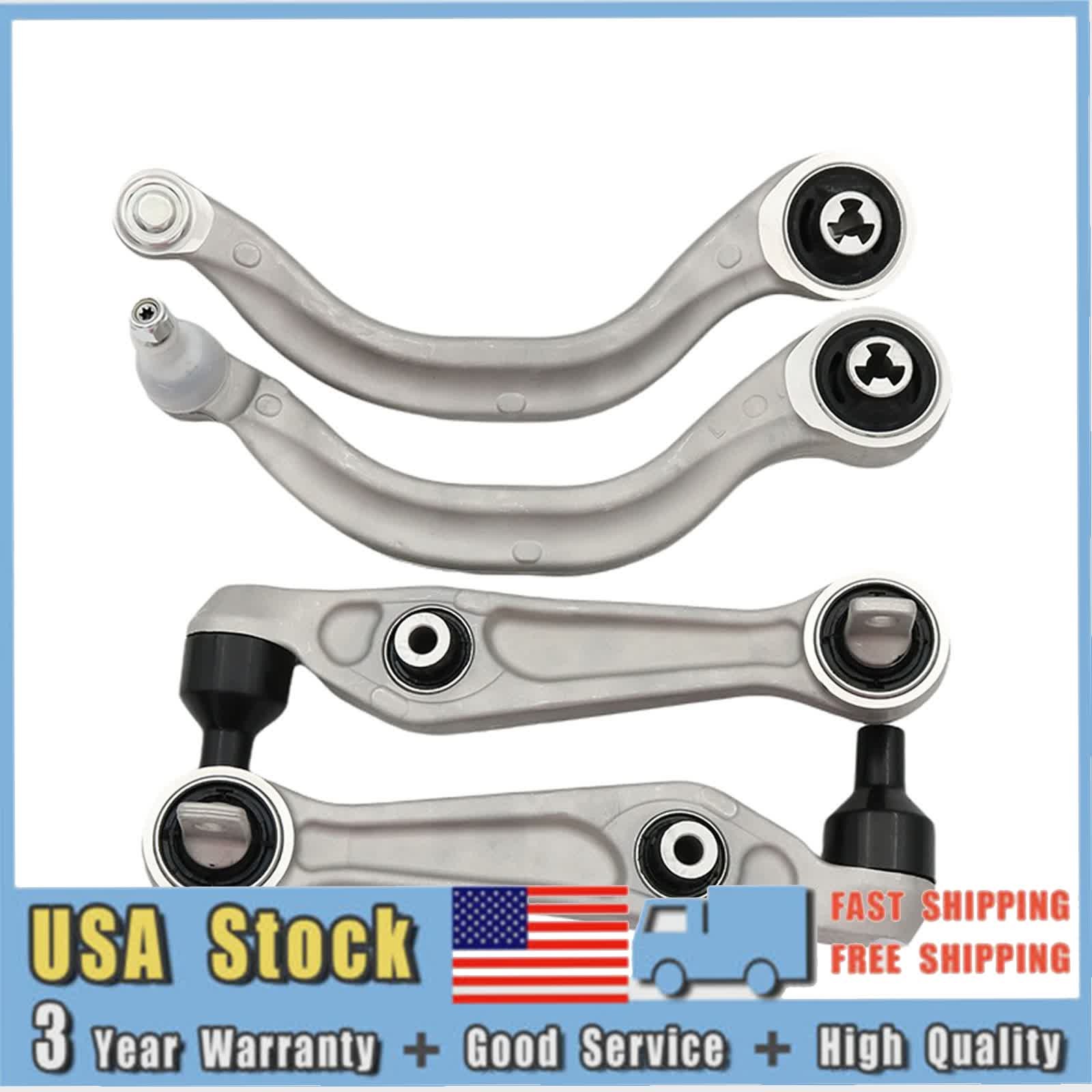 4x Front Left + Right Lower Control Arms Kit for 2017-2023 Tesla Model 3 Model Y