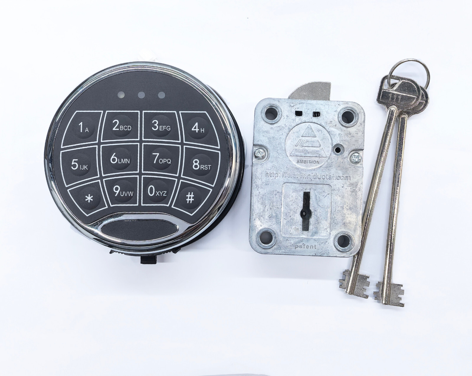Ambition Safe Lock Replacement Electronic Lock Left Hand Swing Bolt & 2 Keys