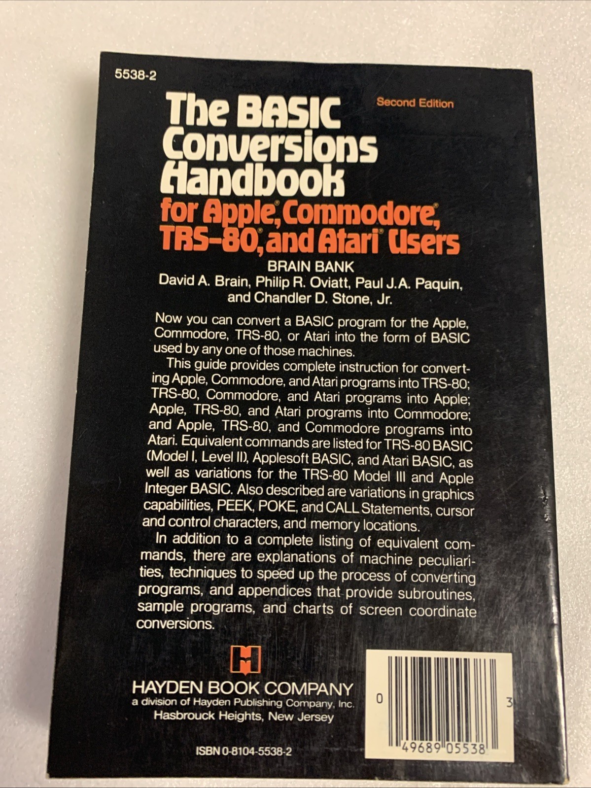 Basic Conversions Handbook for Apple, Commodore, TRS-80 and Atari Users 1984 2nd
