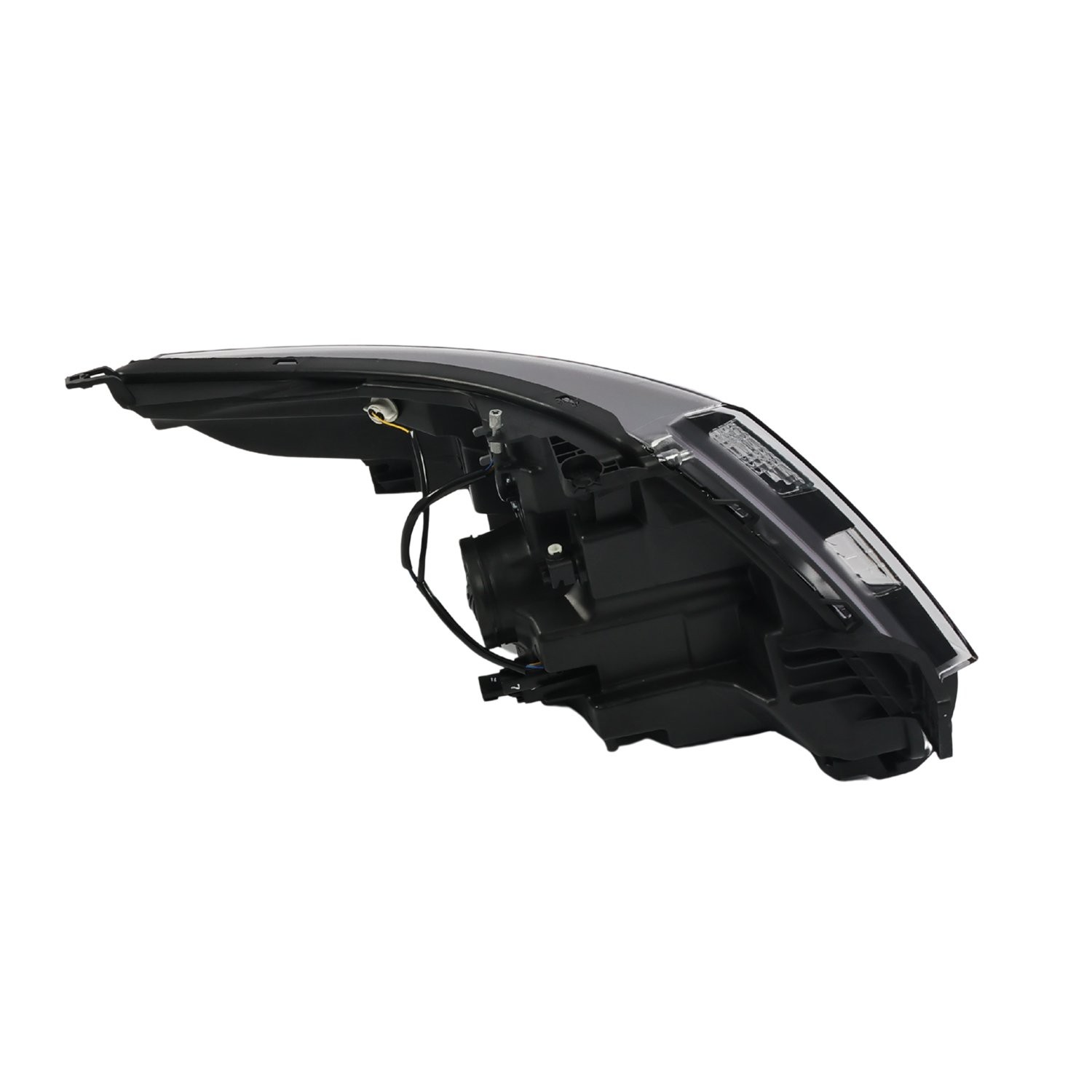 Headlight For 2011-2015 Ford Explorer[Black/Clear]Crystal Corner Projector Lamp
