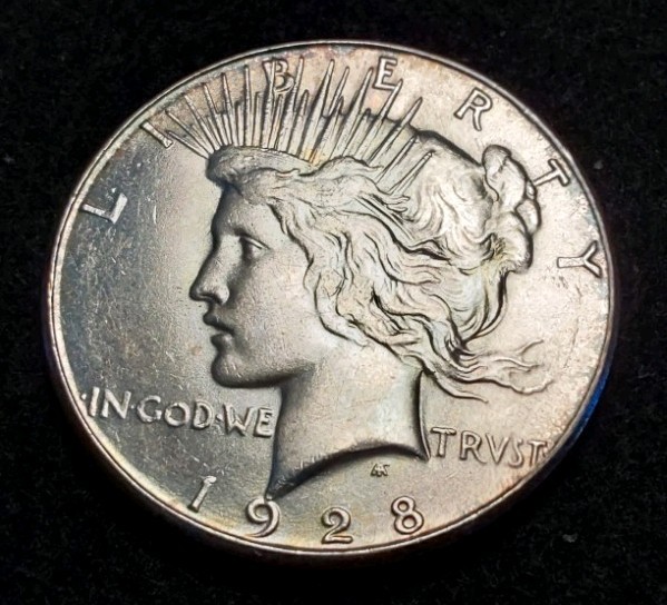 1928 S Peace Silver Dollar UNC RARE DATE! FROM A PEACE MS COLLECTION NICE LUSTER