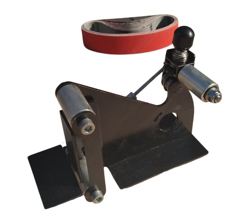 Belt sander. Grinder for an angle grinder