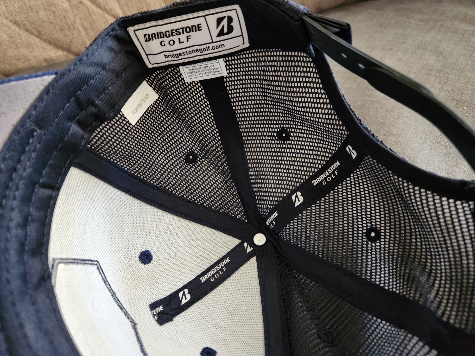 Bridgestone Golf EST 1935 Mesh Hat/Cap Navy Black Adjustable ⛳ ⛳⛳