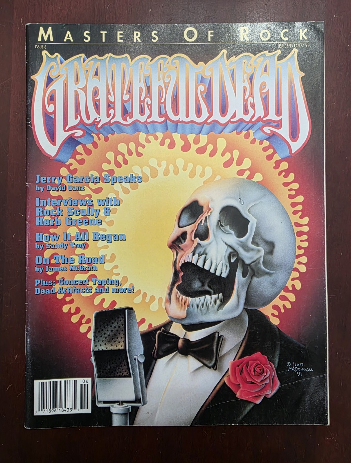 VINTAGE GRATEFUL DEAD MASTERS OF ROCK MAGAZINE JERRY GARCIA INTERVIEW