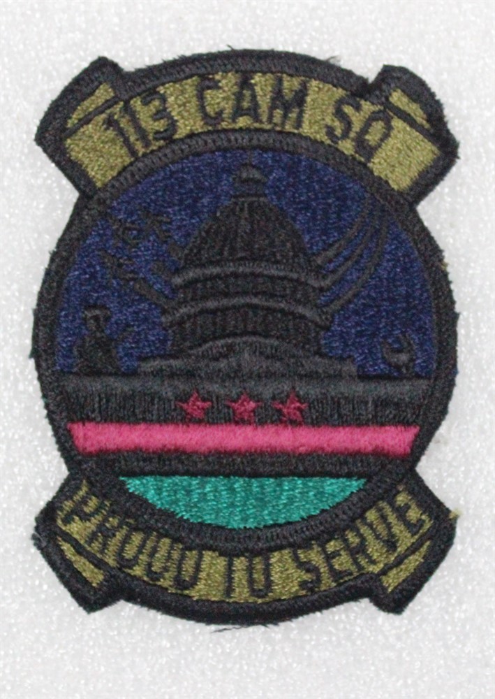 USAF Air Force Patch: 113rd Consolidated Aircraft Maintenance Sqdn - subdued
