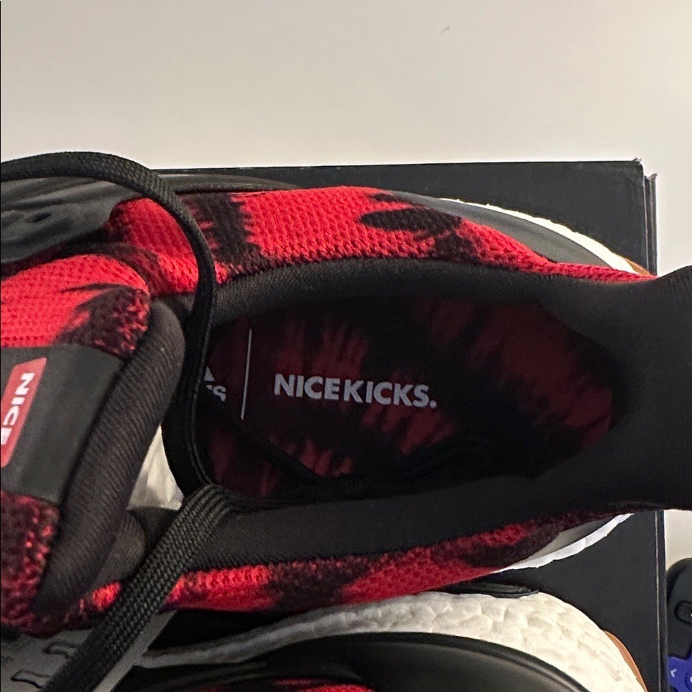 Adidas Ultra Boost x Nice Kicks Red Black Sneakers Men's US Size 7 New in Box!